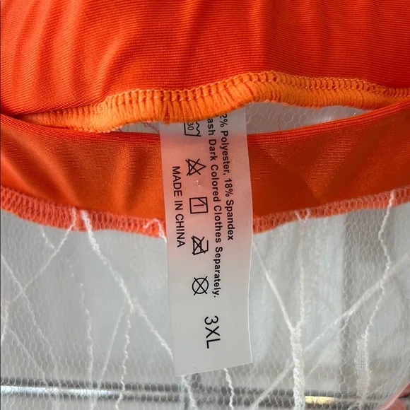 Orange Butterfly Sheer Skirt - Picture 2 of 2